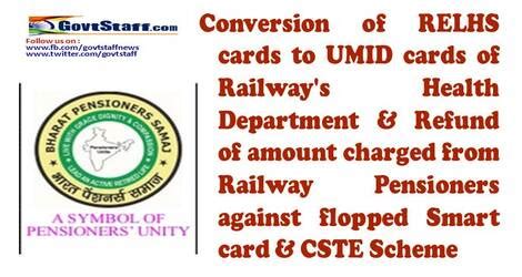 eastern railway relhs smart card|UMID .